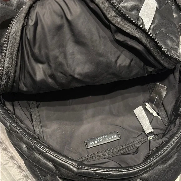 NWT Marc Jacobs Faux Leather Black Quilted Backpack - Picture 5 of 5